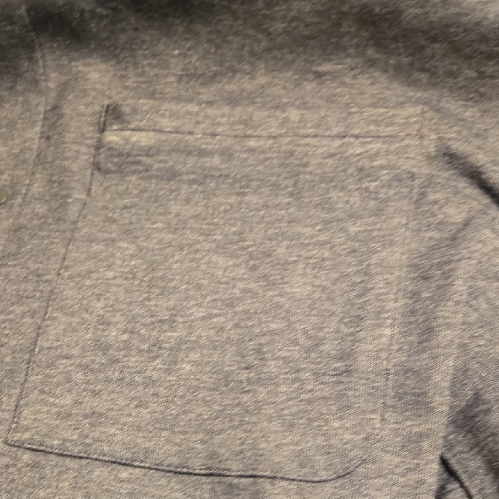 Lululemon Dark Greay Soft - Knit Overshirt Button-Up Shirt - Picture 4 of 7